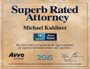 Superb Rated Attorney 2015